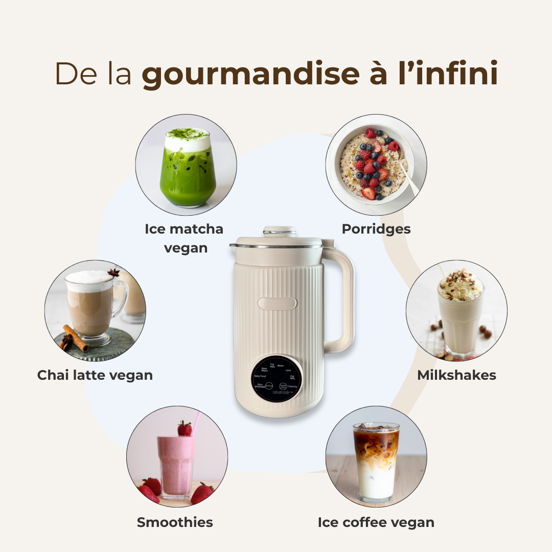 Recettes gourmandes infinies avec la robot à lait végétal Malako